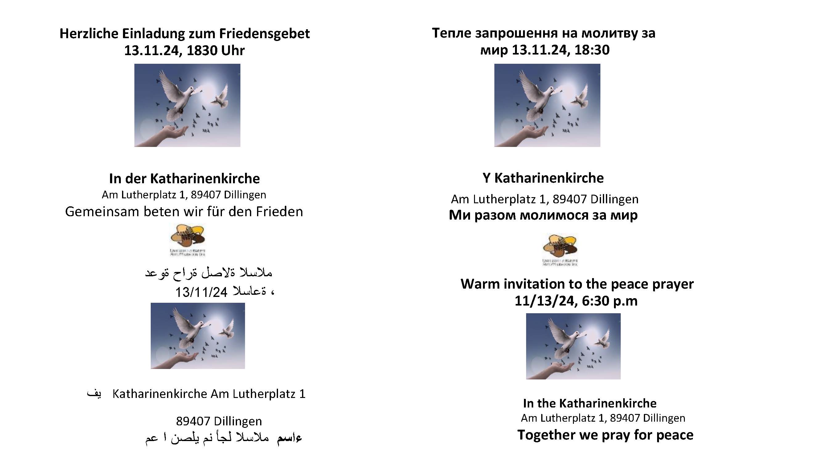 Anhang 4 Einladung zum Friedensgebet1 Seite 1