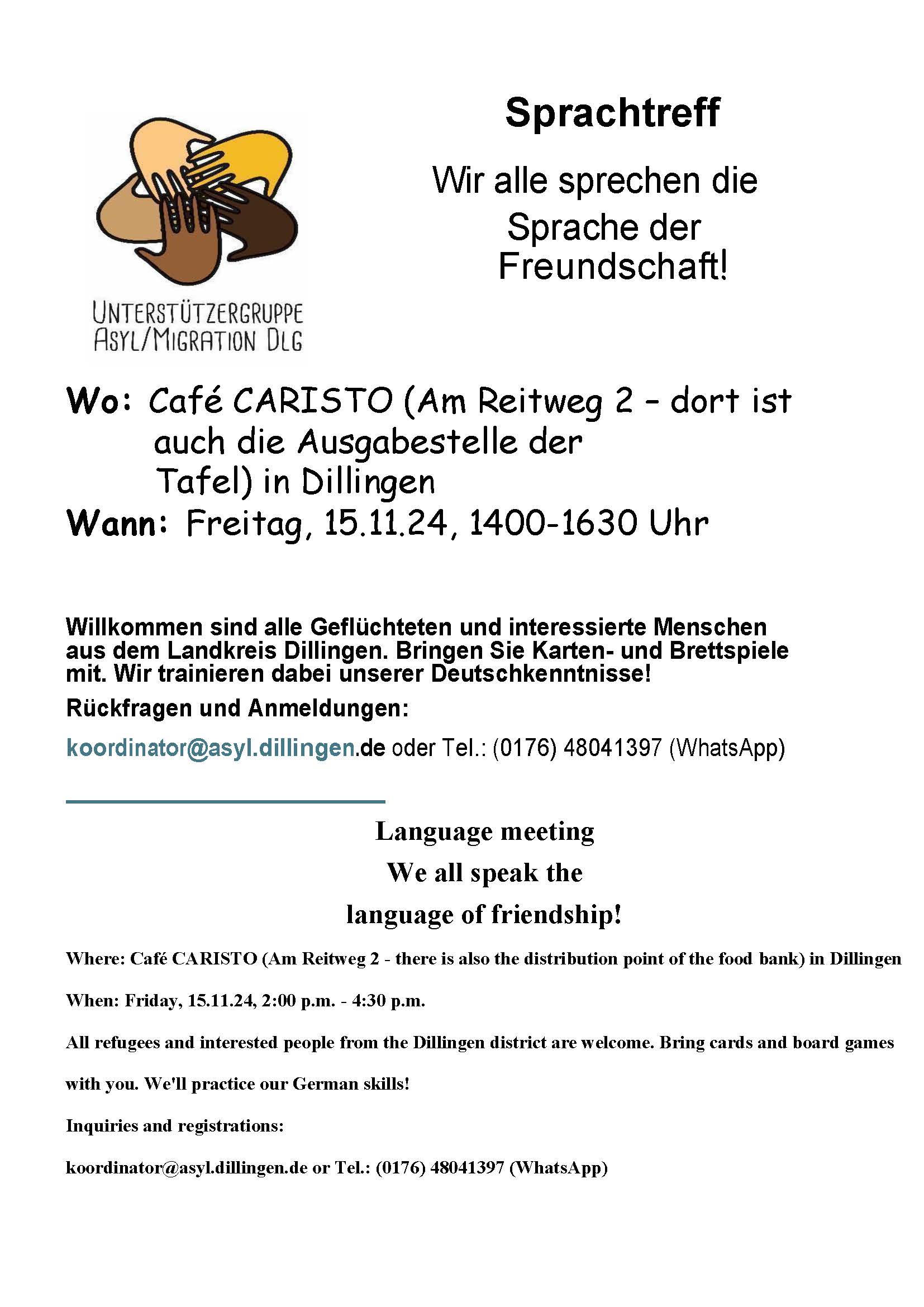 Anhang 5 Sprachtreff Einladung Seite 1
