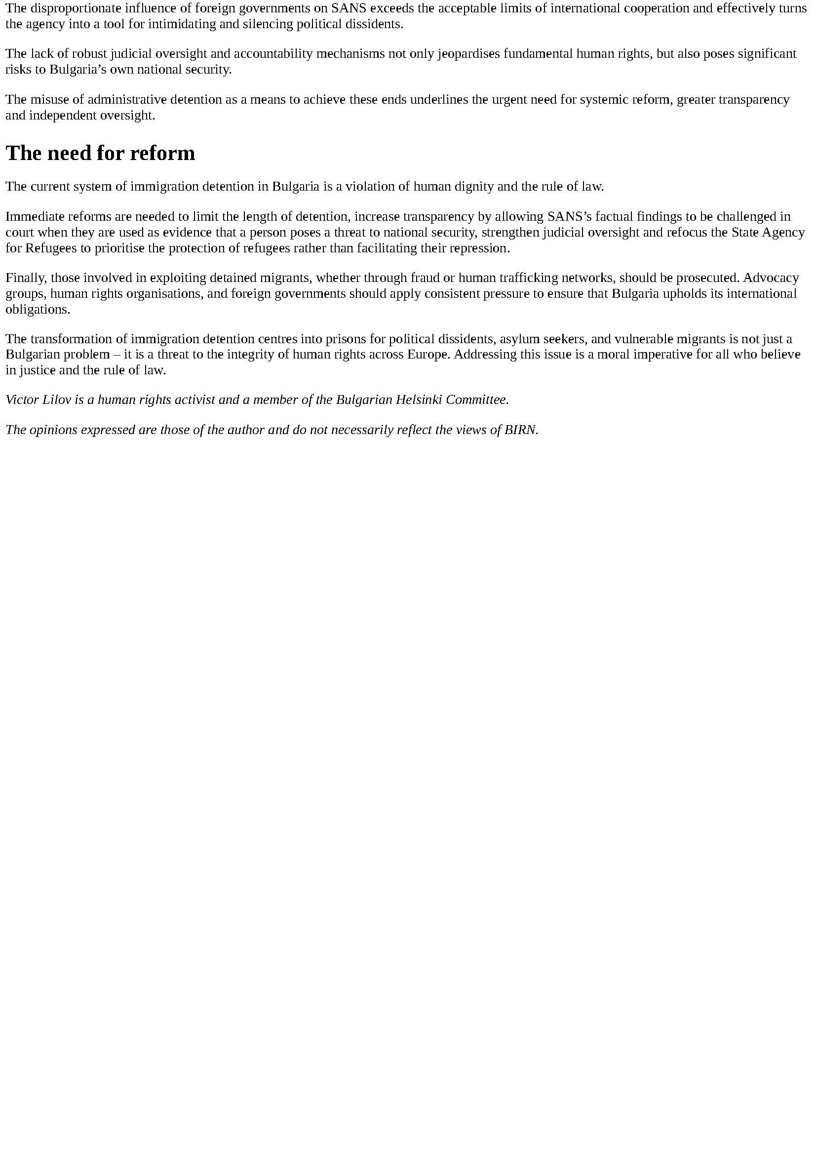 Anhang 7 Bulgarias Immigration Prisons are Systematically Violating Human Rights Balkan Insight Seite 5