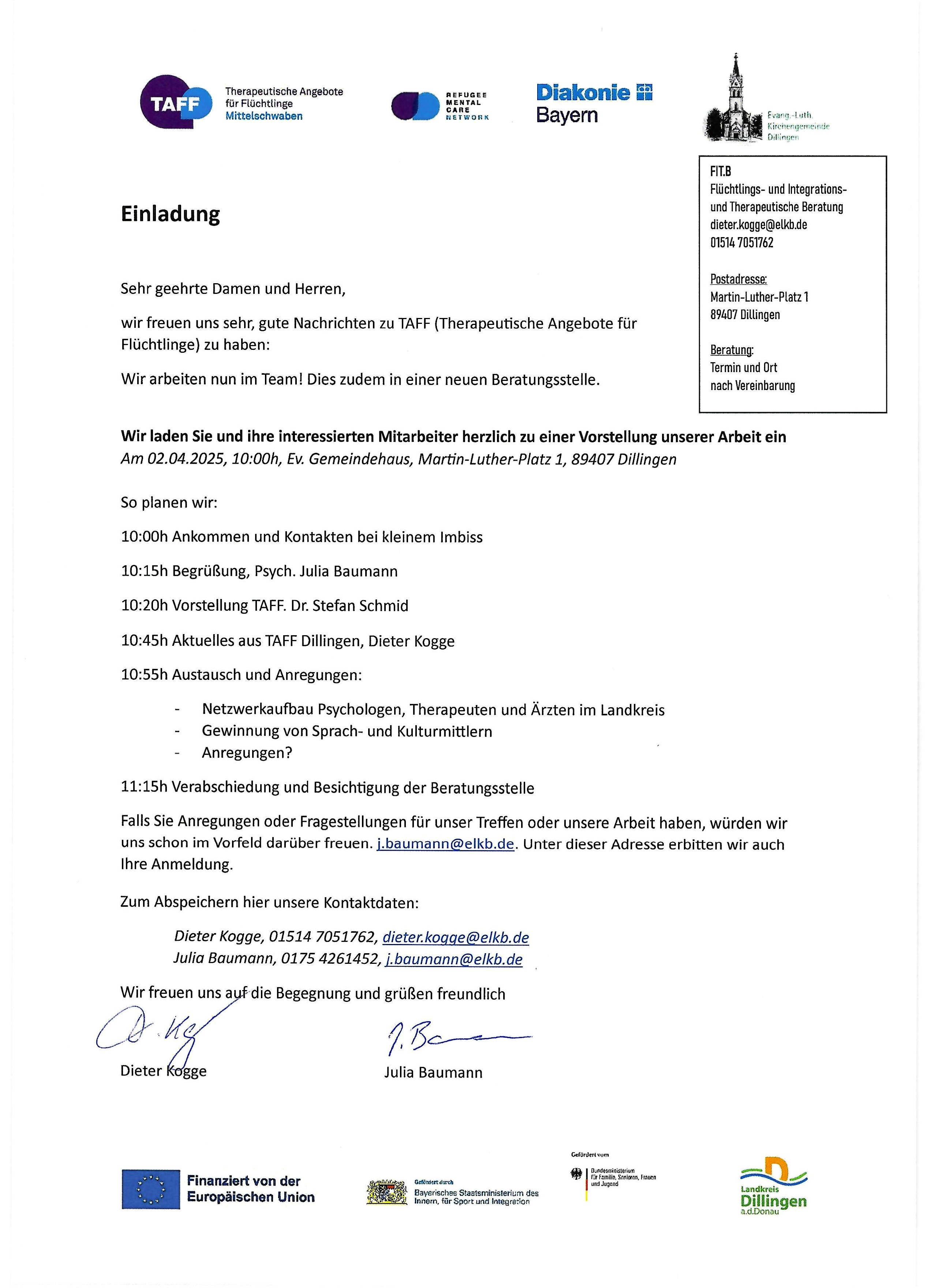 Anhang 7 Einladung Netzwerktreffen 2025