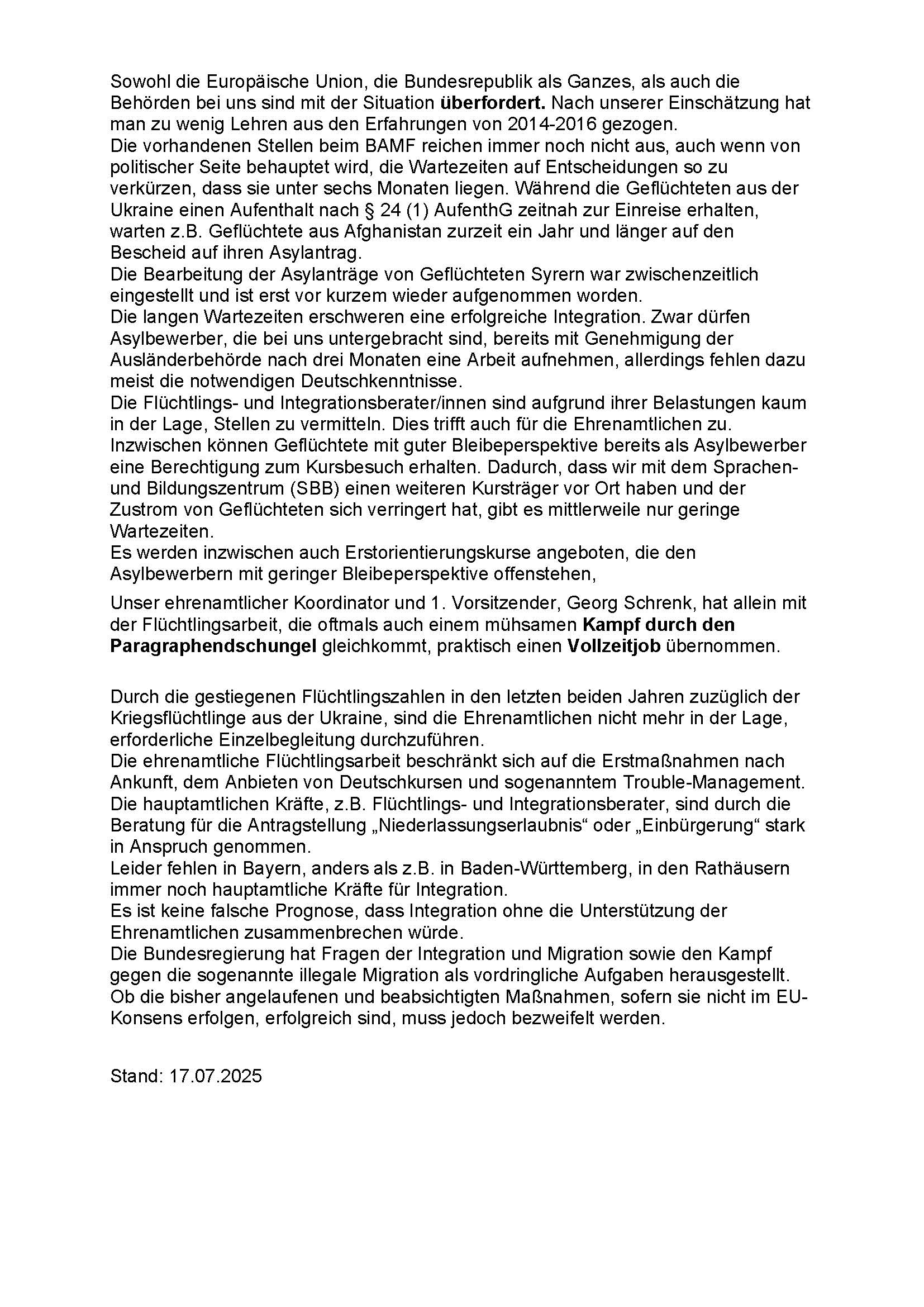 5 Wie kommt der Staat mit der Situation zurecht